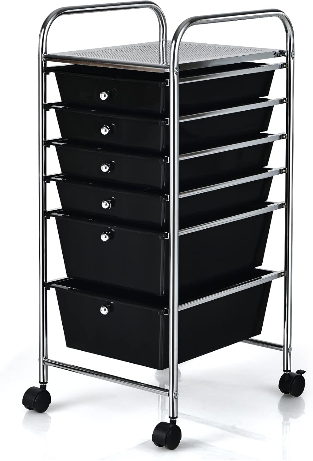 Rolling Storage Cart with 6 Drawers