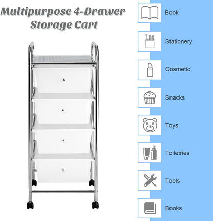 4-Drawer Multipurpose Storage Organizer – Keep Your Space Tidy & Stylish