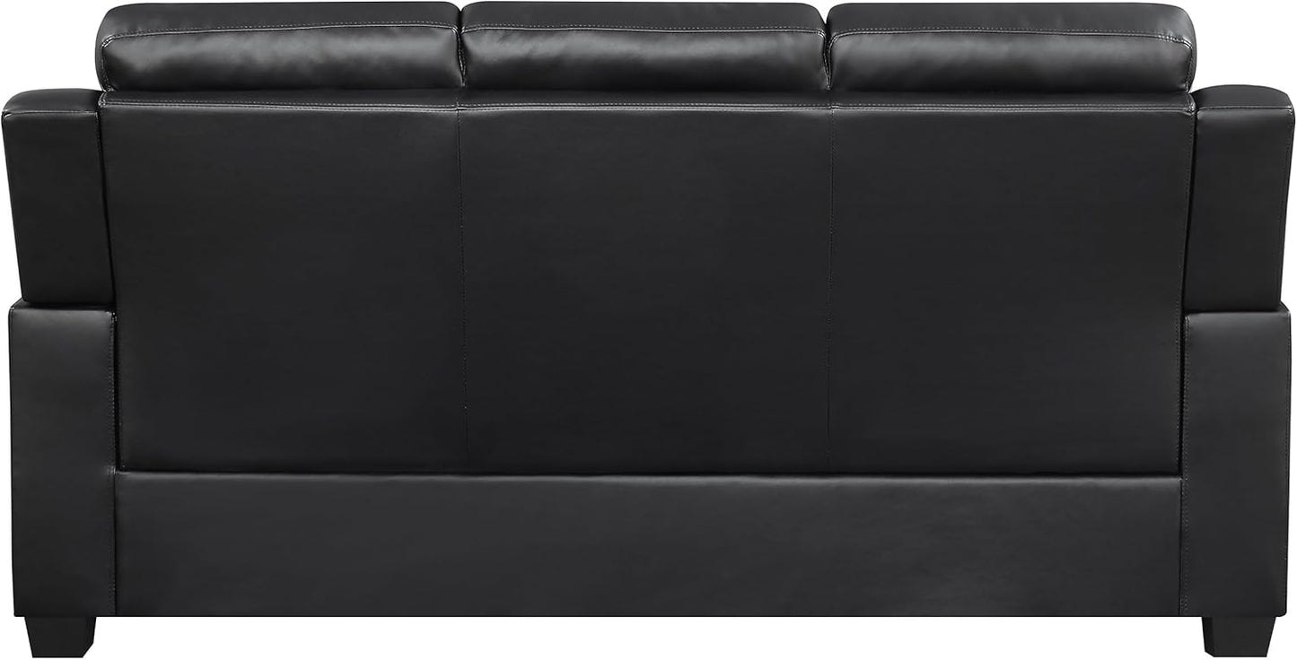 Contemporary Faux Leather Sofa with Adjustable Recliners – Comfortable 3-Seater for Living Room & Home Lounge