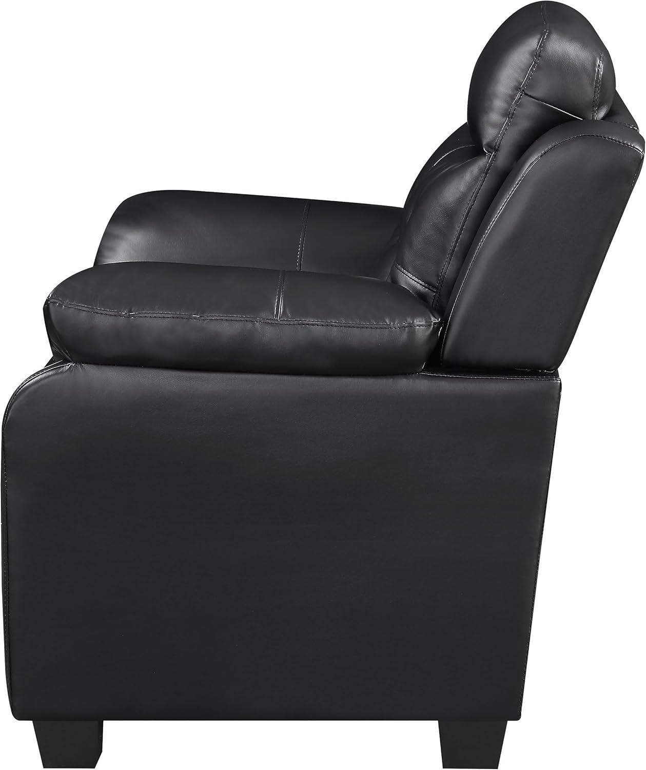 Contemporary Faux Leather Sofa with Adjustable Recliners – Comfortable 3-Seater for Living Room & Home Lounge