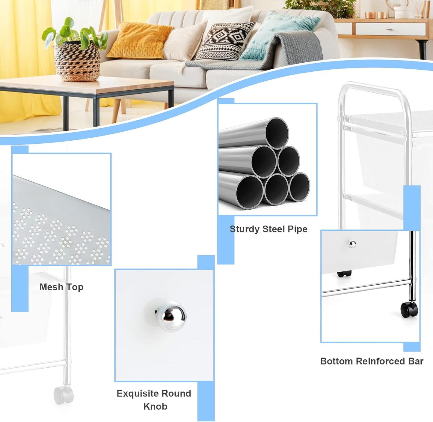 4-Drawer Multipurpose Storage Organizer – Keep Your Space Tidy & Stylish