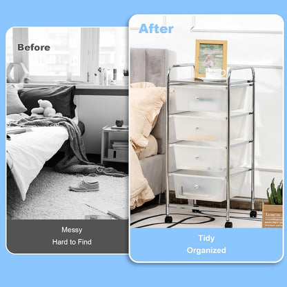 4-Drawer Multipurpose Storage Organizer – Keep Your Space Tidy & Stylish