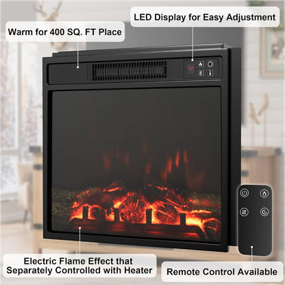 Rustic Farmhouse Electric Fireplace TV Stand – Cozy Living Room Entertainment Cabinet with Storage