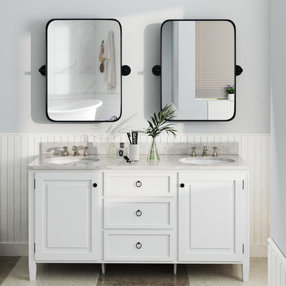 Adjustable Tilting Bathroom Mirror – Elegant Wall-Mounted Vanity Mirror for Modern Spaces