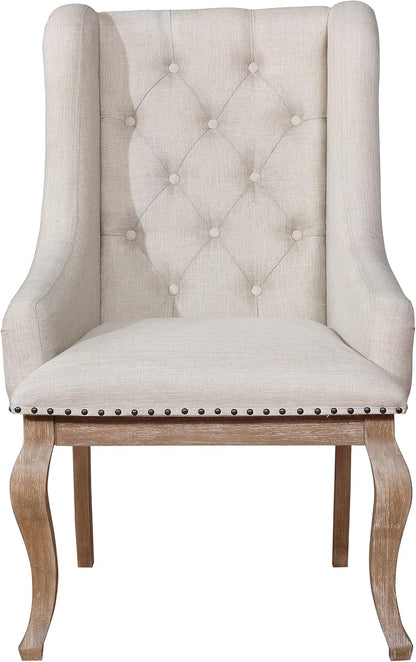 Tufted Accent Chair Set – Upholstered Living Room Chairs with Nailhead Trim