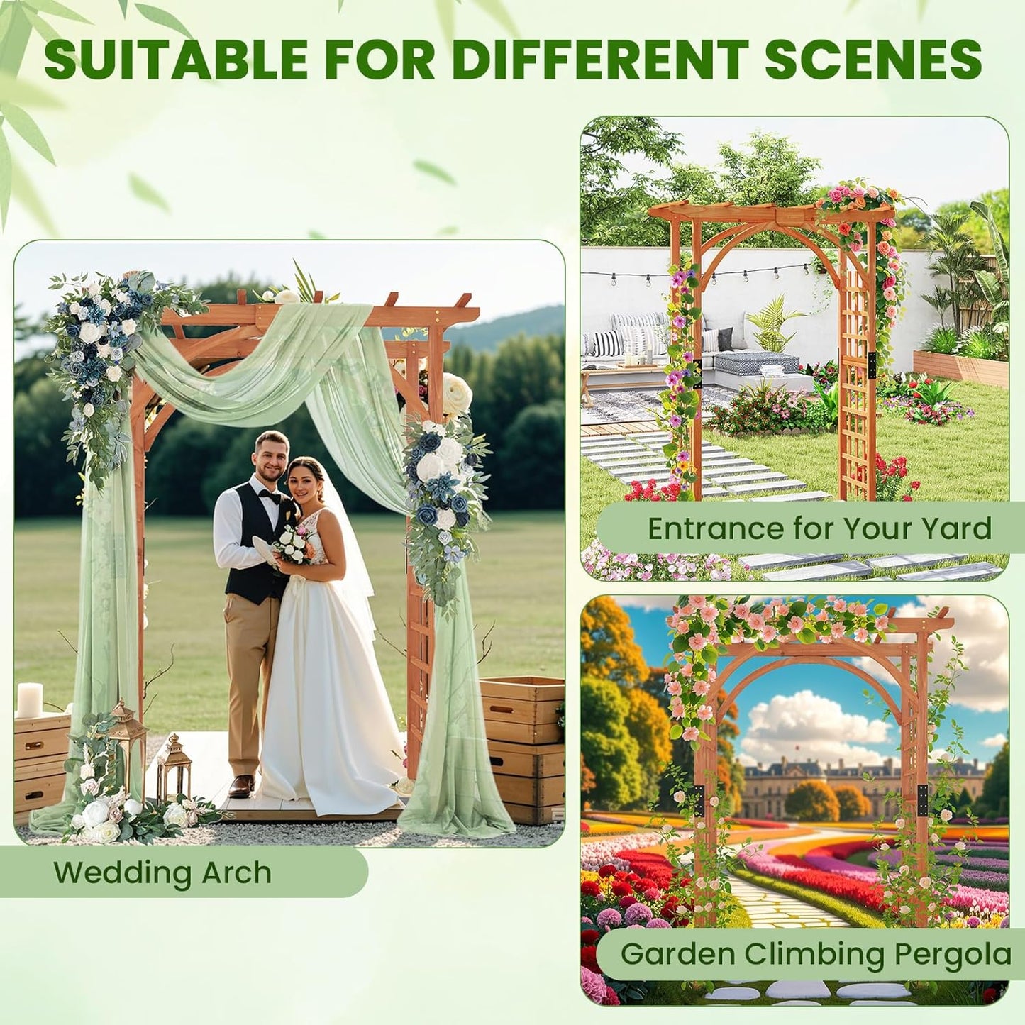 Romantic Garden Arch – Elegant, Sturdy & Versatile