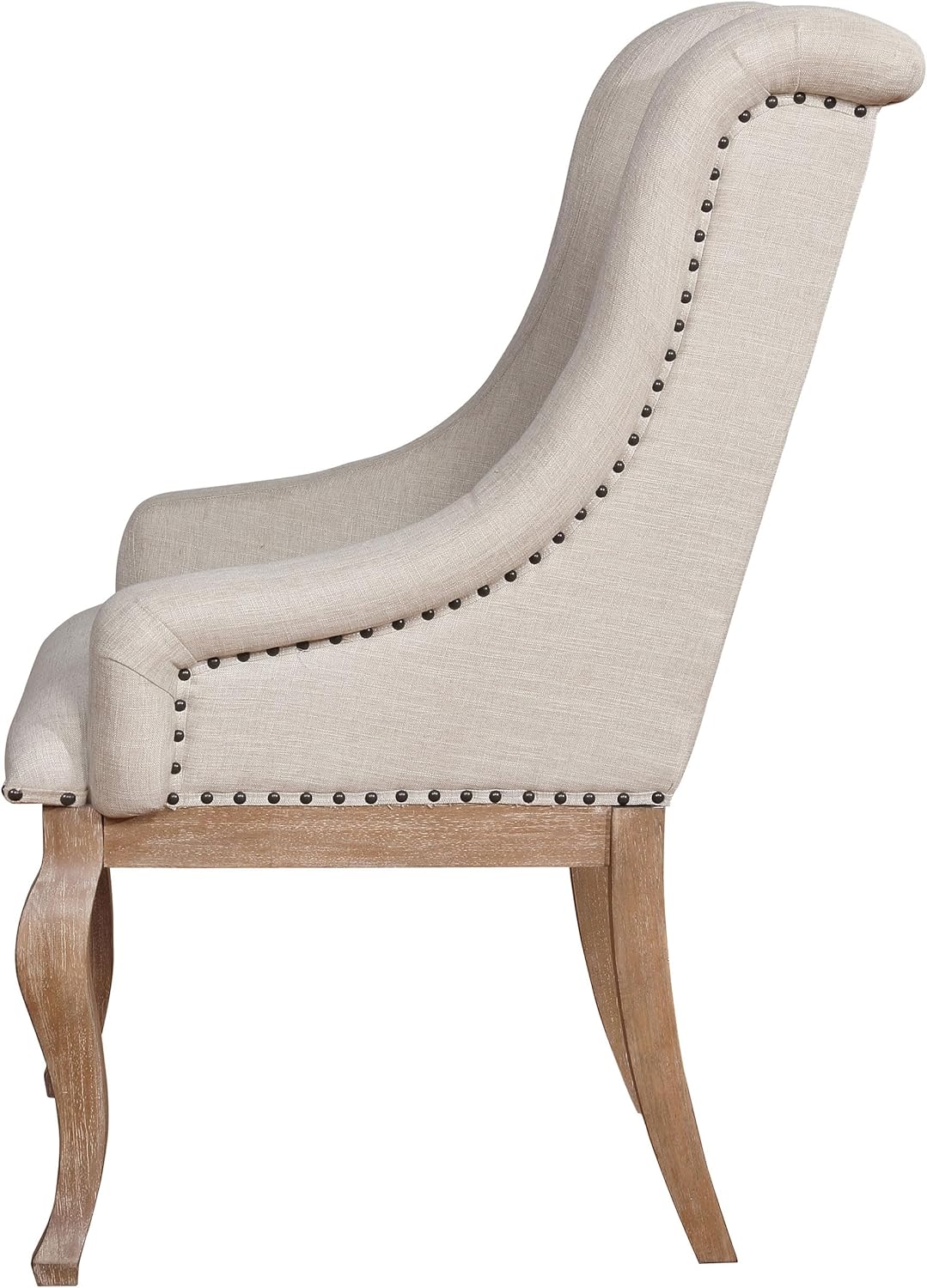 Tufted Accent Chair Set – Upholstered Living Room Chairs with Nailhead Trim