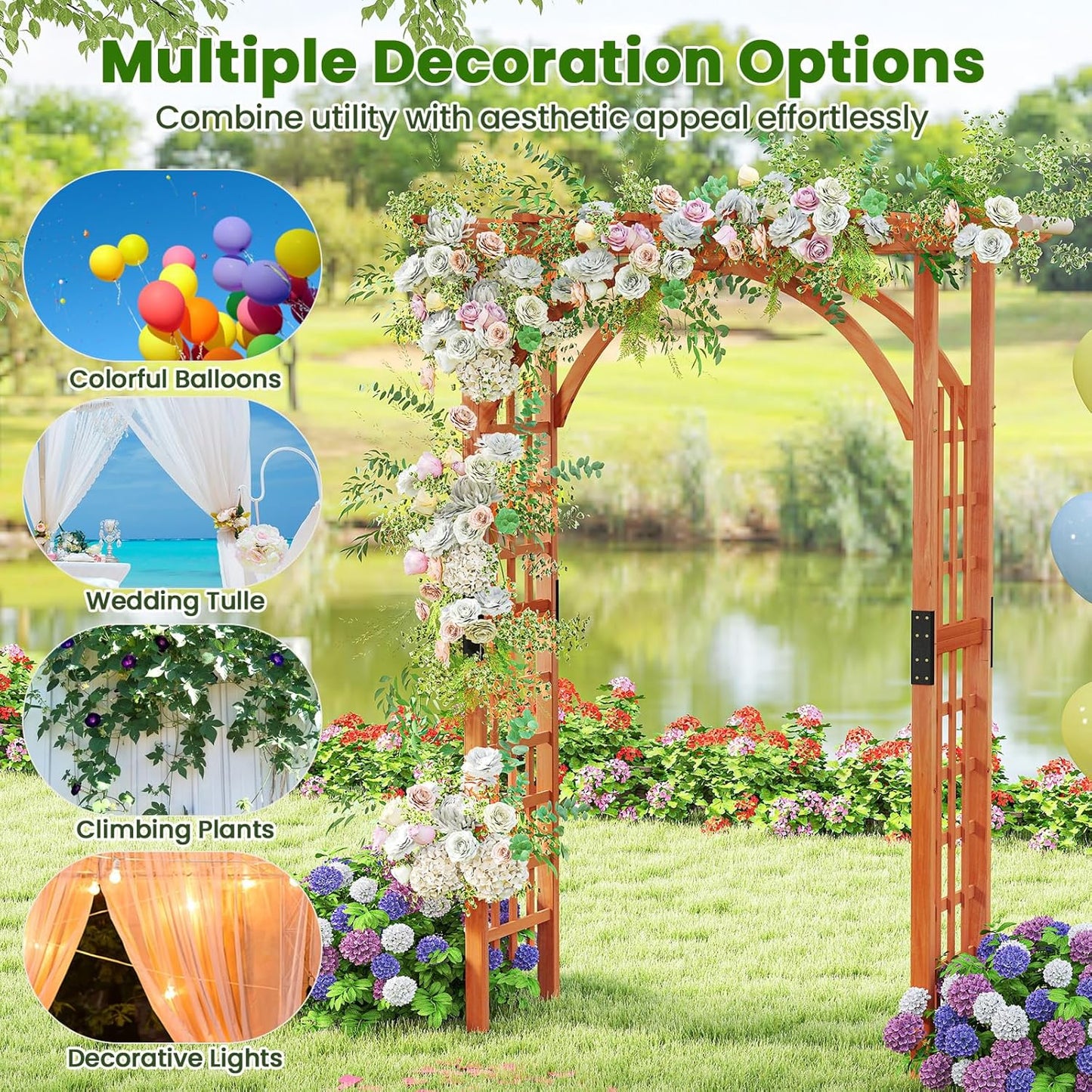 Romantic Garden Arch – Elegant, Sturdy & Versatile