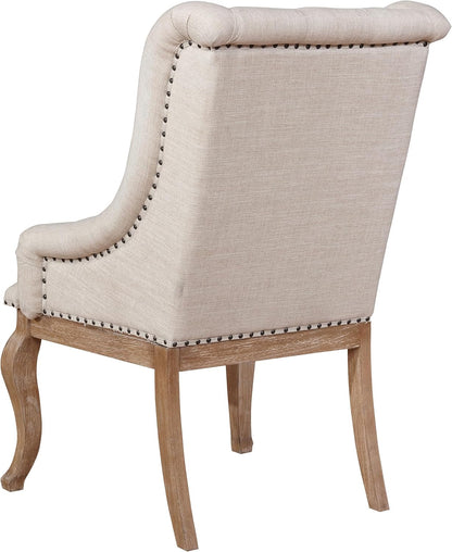 Tufted Accent Chair Set – Upholstered Living Room Chairs with Nailhead Trim